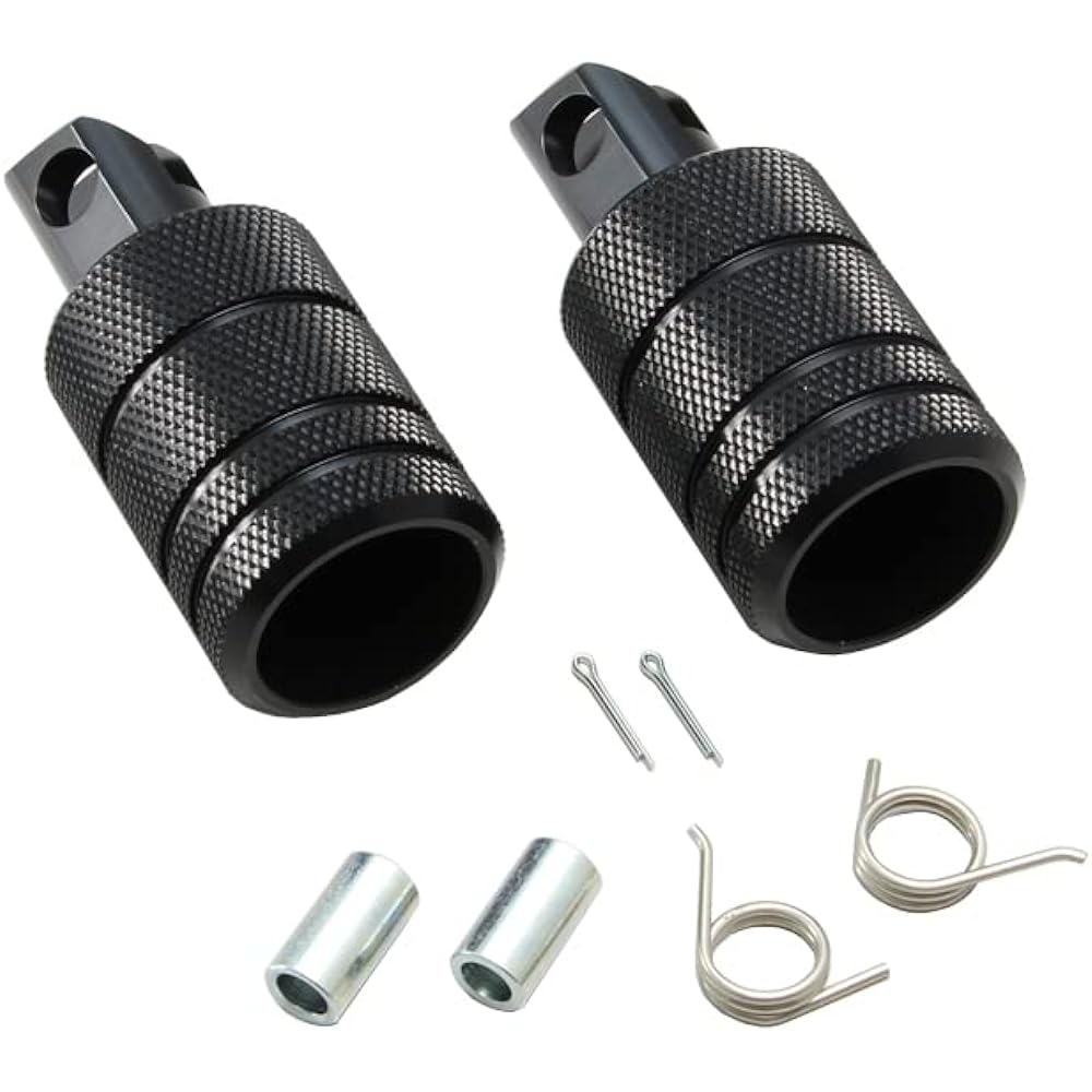 HURRICANE Footpeg Knurling Front Black Anodized Rebel 1100/DCT(SC83) HF5115B