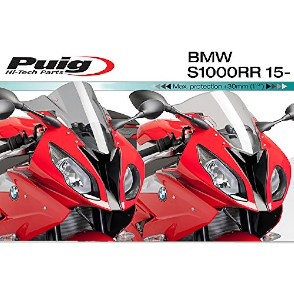 Puig 7564W RACING SCREEN [CLEAR] BMW S1000RR (15-) Puig Screen Cowl Motorcycle Bike Parts