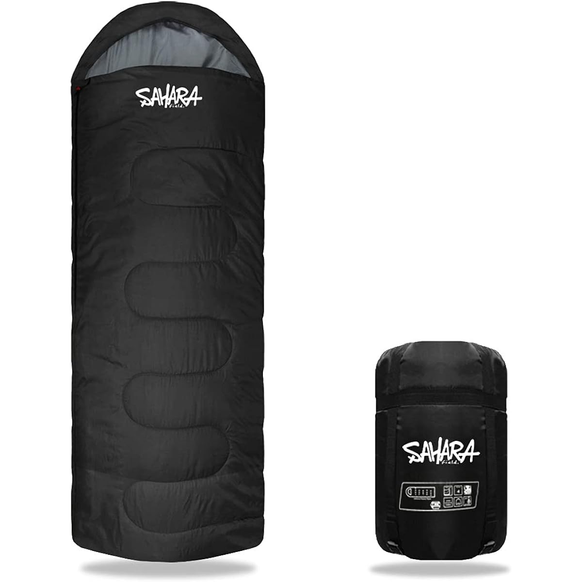[fieldsahara] Sleeping bag, sleeping bag, artificial down, 210T, envelope type, for winter, lightweight, compact, minimum operating temperature -15℃