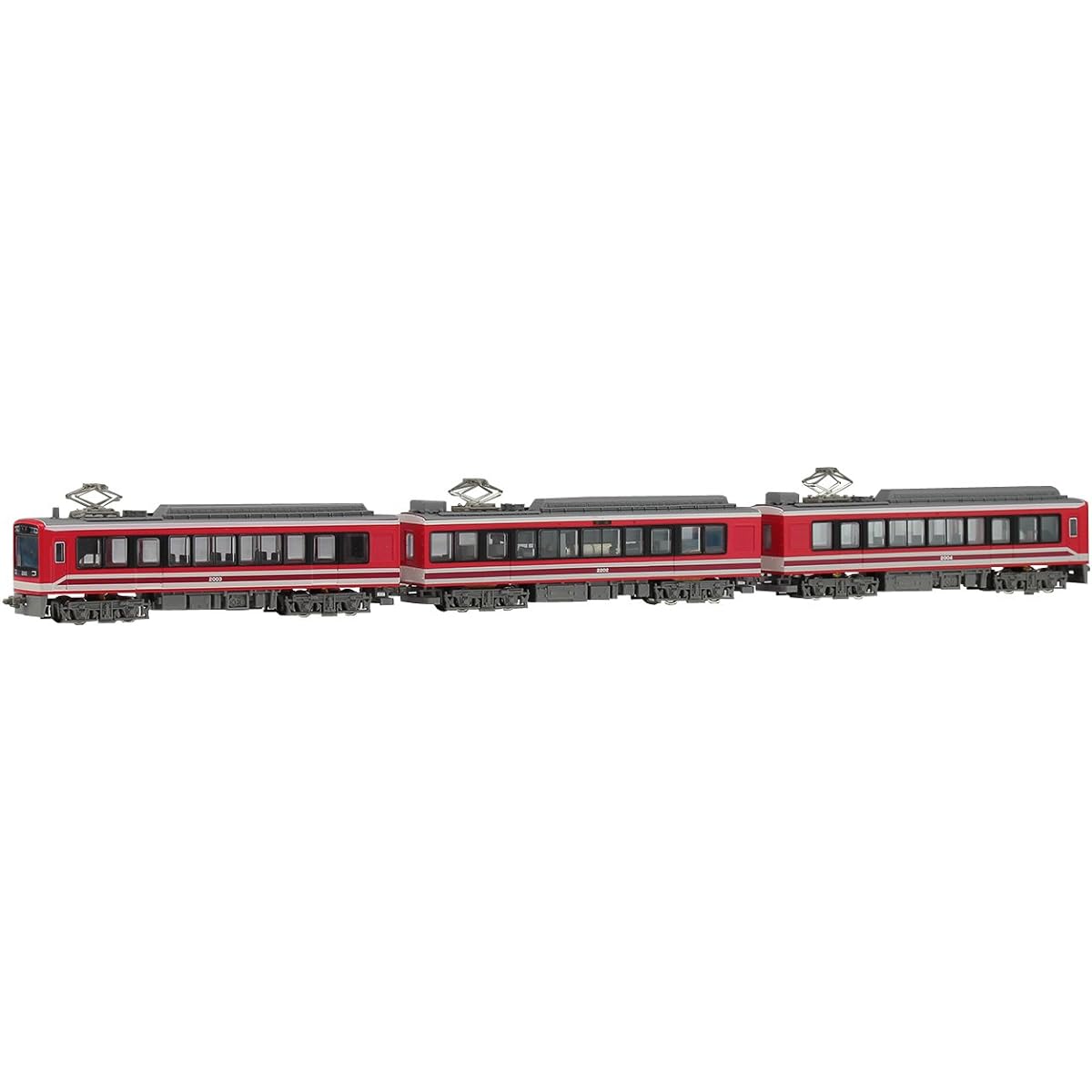 MODEMO N Gauge Hakone Tozan Railway Type 2000 Debut Painting 3-Car Set NT162 Railway Model Train