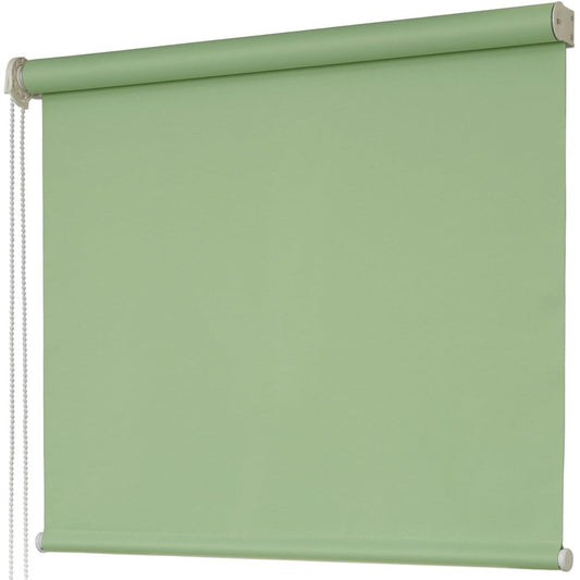 Class 1 blackout roll screen, flame retardant, width 88 x length 100cm, left-hand operation, leaf green