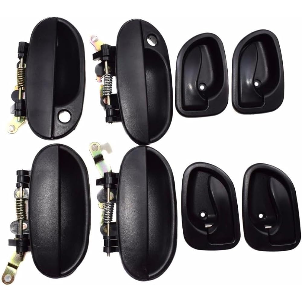 Car Parts Black Outdoor Black Interior Door handle 8 pieces Hyun Diac cent 1996 1997 1998 1999 Car Parts