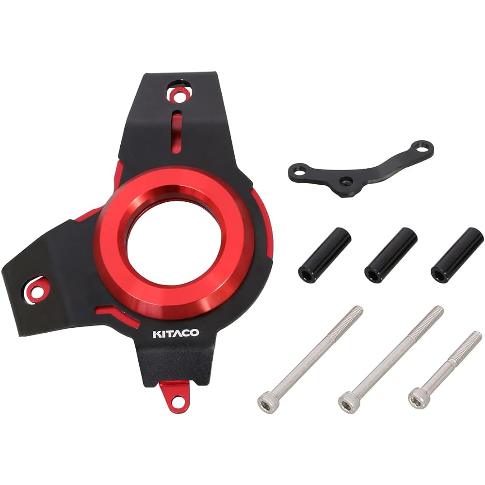 KITACO Crankcase Cover Left Side (Red) Monkey 125 (JB02), Grom (JC61/75) 307-1300720