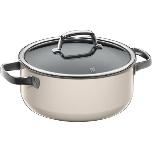 WMF WMF Fusion Tech Low Casserole 24cm MQ (Milky Quartz) IH Gas Fire Compatible Waterless Pot W0516655290