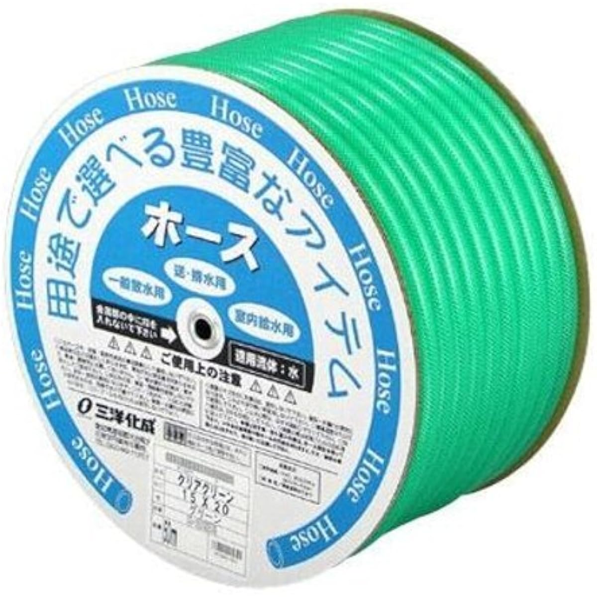 Clear green water hose pressure resistant type (50m roll) KHC13