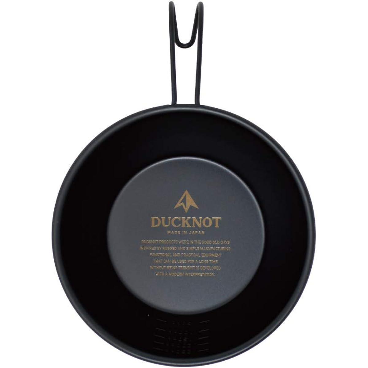 DUCKNOT Black Sierra Cup Sierra Cup Stainless Steel Direct Fire Black Matte with Graduation Deep Shallow Type Made in Japan Tsubame Sanjo (DUCKNOT Logo/310ml)