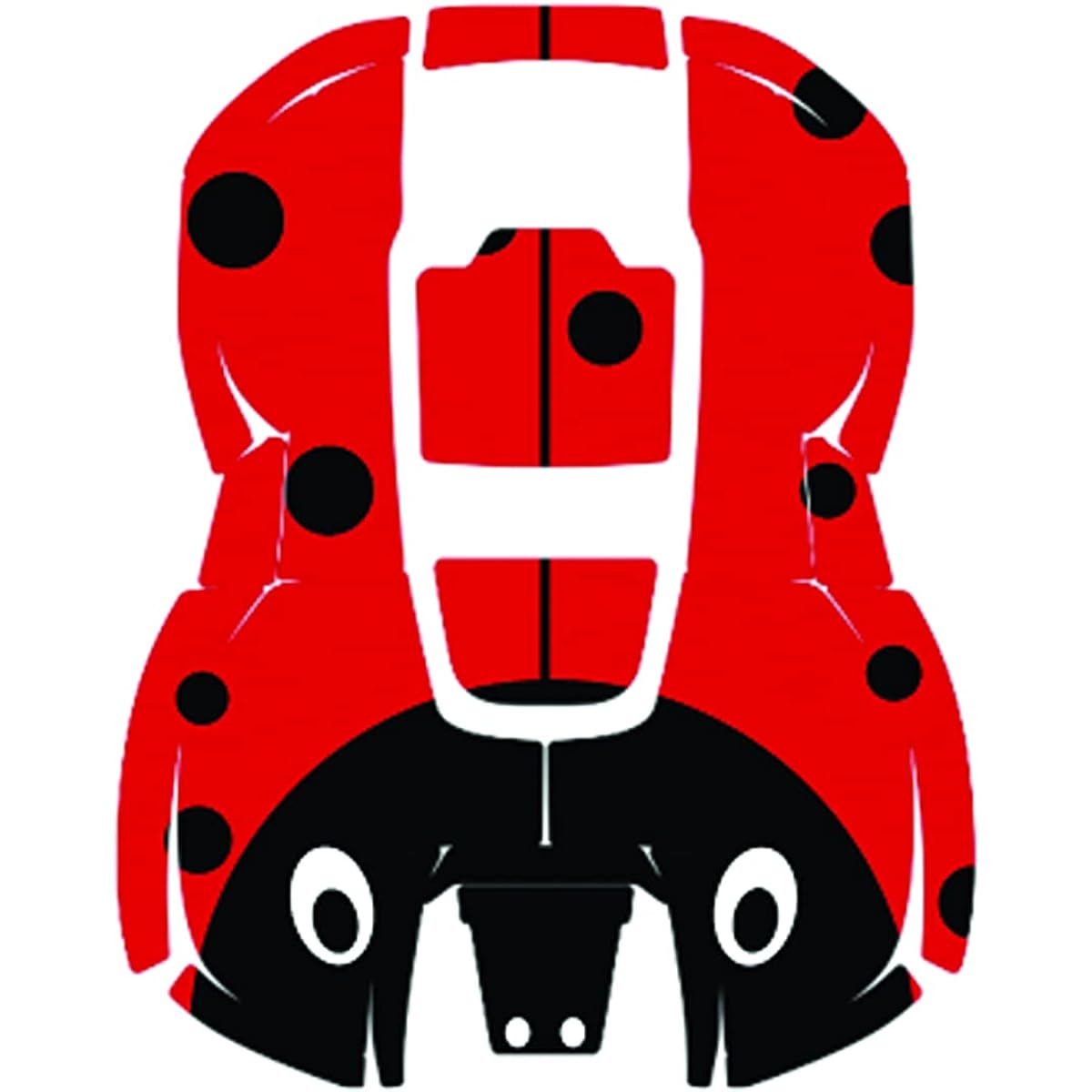 Husqvarna Zenoah Robot Lawn Mower Decal Kit LADYBUG Ladybug Automower 305 Dress-up Sticker 599292402 Red