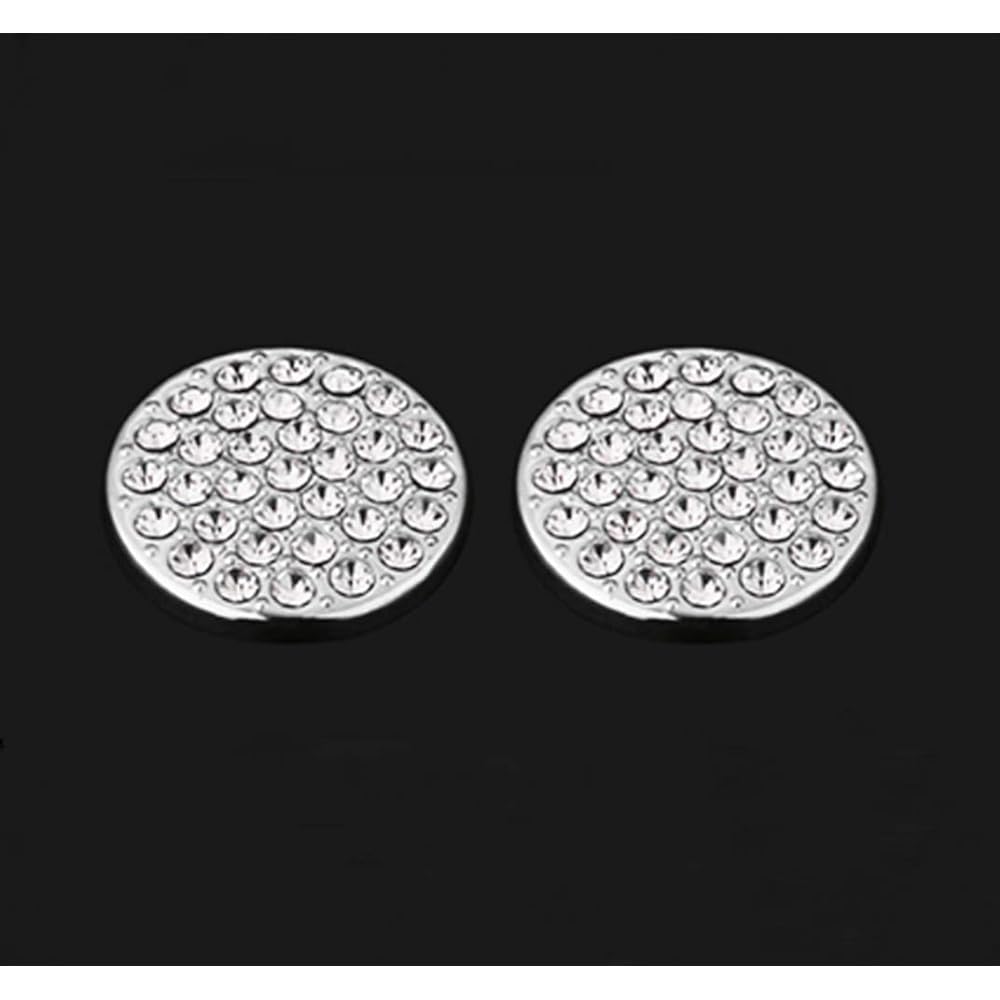 HAILWH Interior Accord Accord Inspire Sports EX-L Touring Sedan 2018-2019 3D Rhinestone Nob Cover Applique Cover Multimedia Knob Cover (2PC/Set) BTXZ002