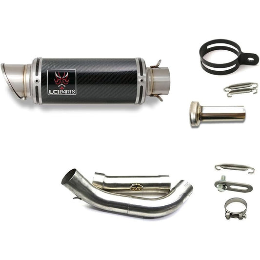 HORNET250 Hornet 250 LCIPARTS Short Carbon Slip-On Muffler