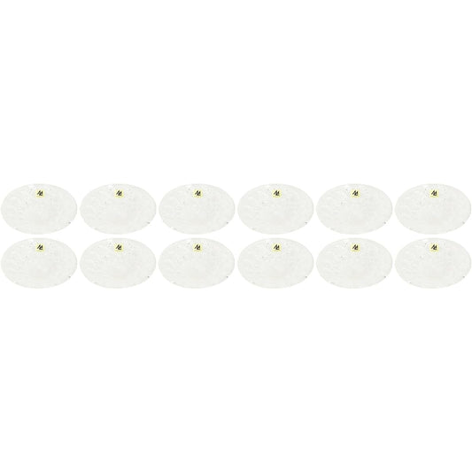 Adelia Mini Plate, Maximum 10.6 x Height 2cm, Suigetsu Mini Plate, Set of 12, Crystal Glass, Made in Japan F-70704