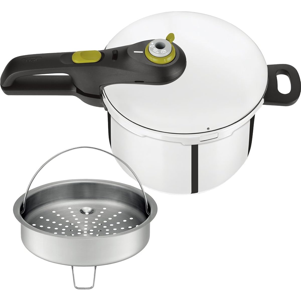 Tefal Pressure Cooker 6L IH Compatible for 4 to 6 People One Handed Pot Secure Neo 10 Year Warranty P2530744 T-fal