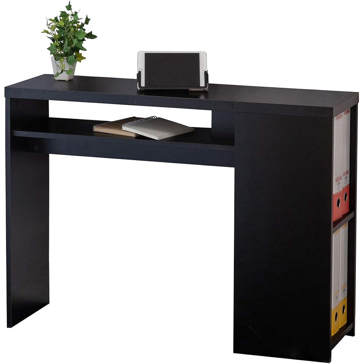 Kuroshio Desk Width 100cm Depth 29cm Study Desk Compact Thin Black