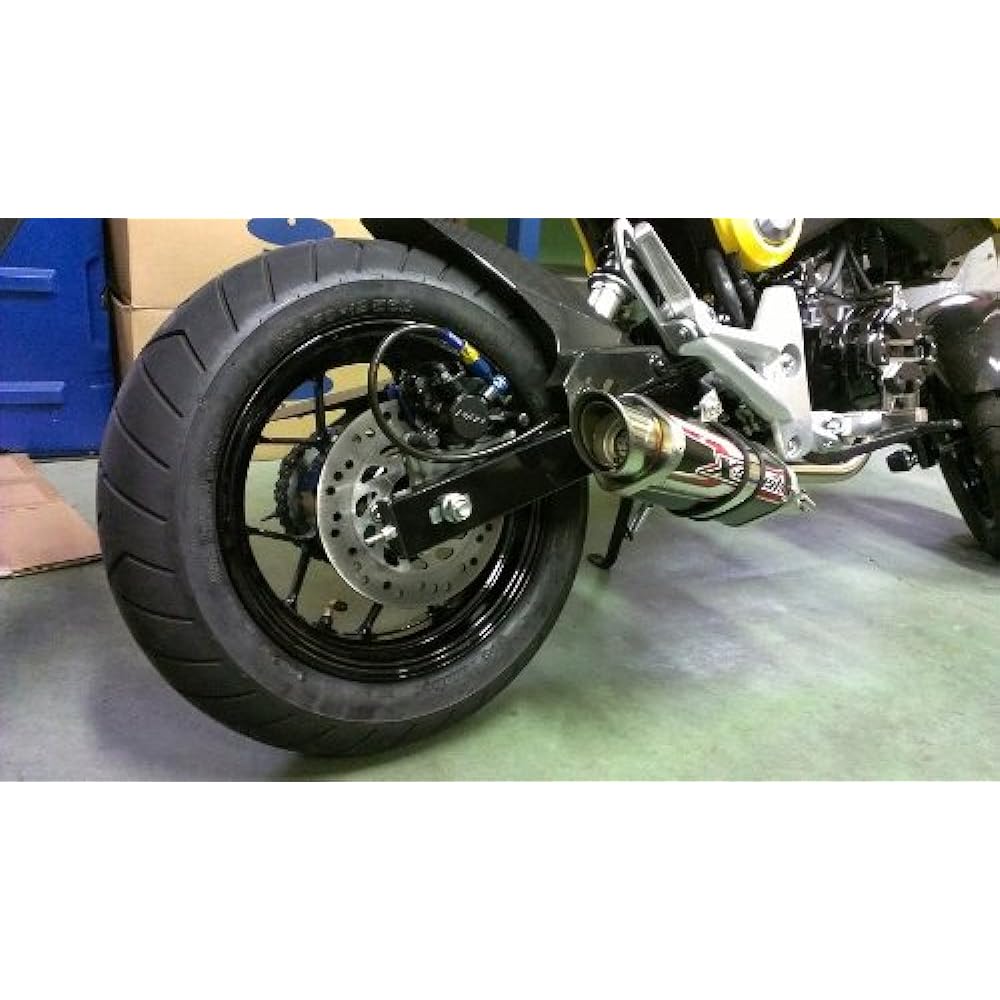 SWAGE LINE Rear Brake Hose Kit Aluminum (Gold/Black) Clear Hose GROM [125](13-) GAR0002