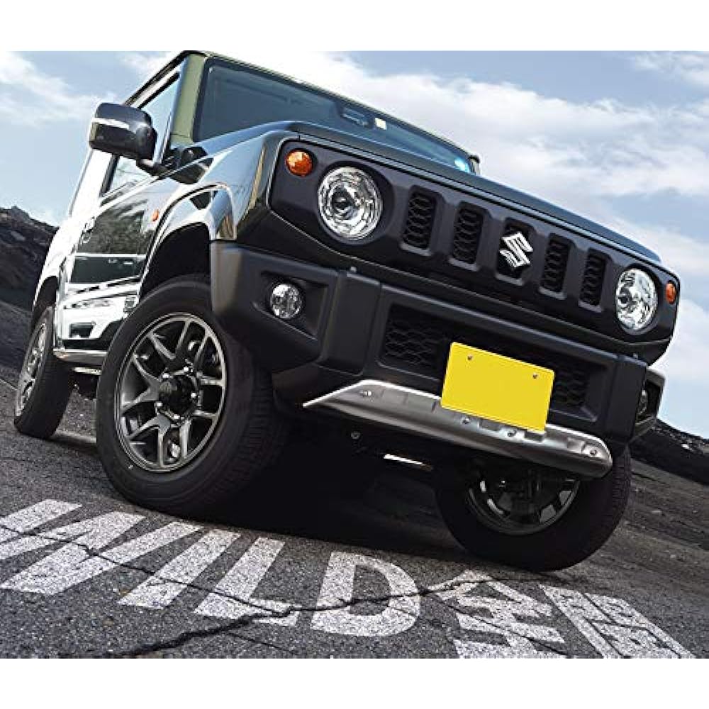 Samurai Produce Suzuki Jimny JB64 Front Undercover Garnish 1P with Body Protection Rubber Silver Hairline