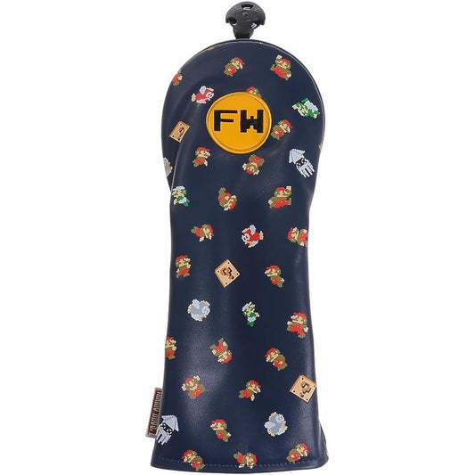 Enjoy Caddie Bag (Enjoy Caddy Bag) Super Mario Bros. Super Mario Bros. Head Cover for FW SBHF002 Navy