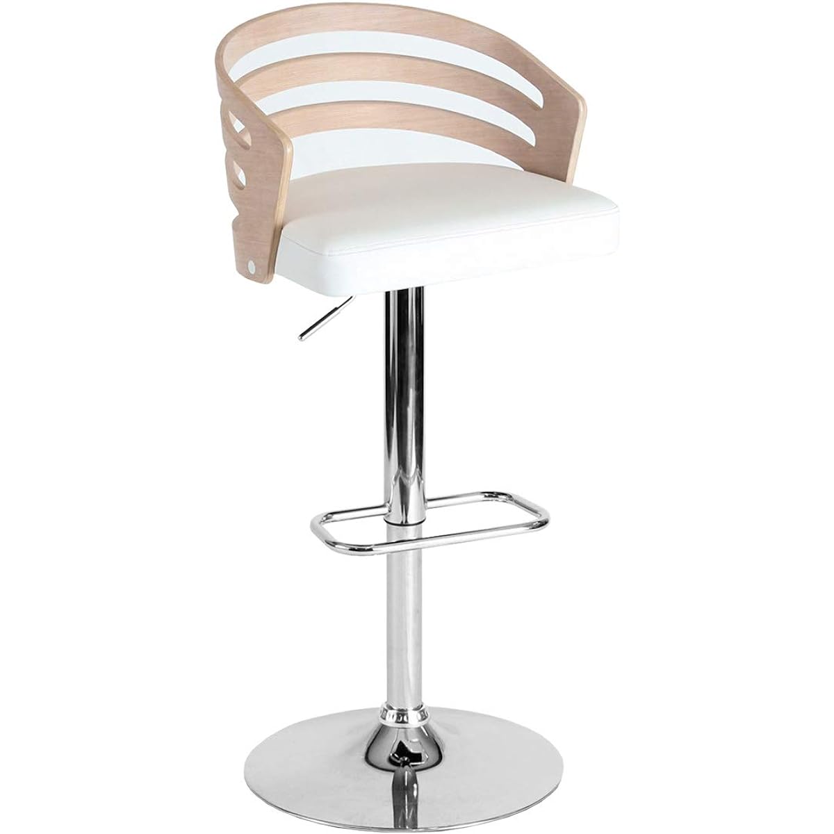 Tansu no Gen Counter Chair, Black, Elevating, Rotating, Wooden, with Backrest, Foot Rest, Scandinavian 68400003 00 [69551]