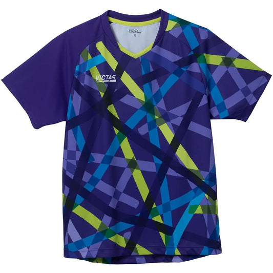 [Victus] Table Tennis Route Map Game Shirt J.T.T.A (Japan Table Tennis Association) Officially Certified Unisex