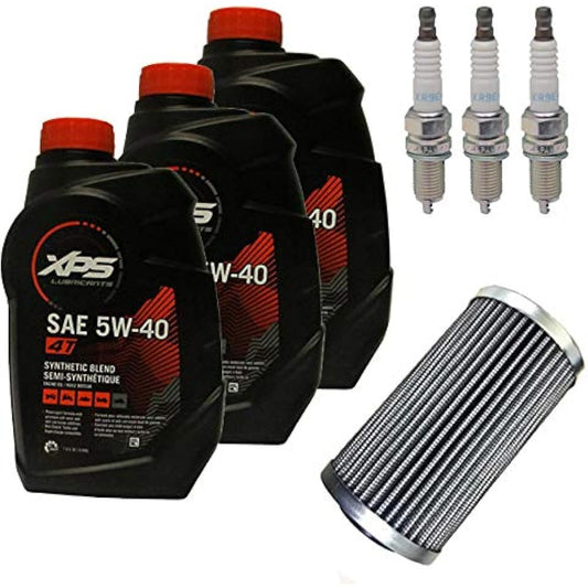 SEA-DOO Maintenance Set for 4 Stroke 300 HP Oil 946ml x 3 + Aftermarket Filter + Plug [KR9C-G] x 3