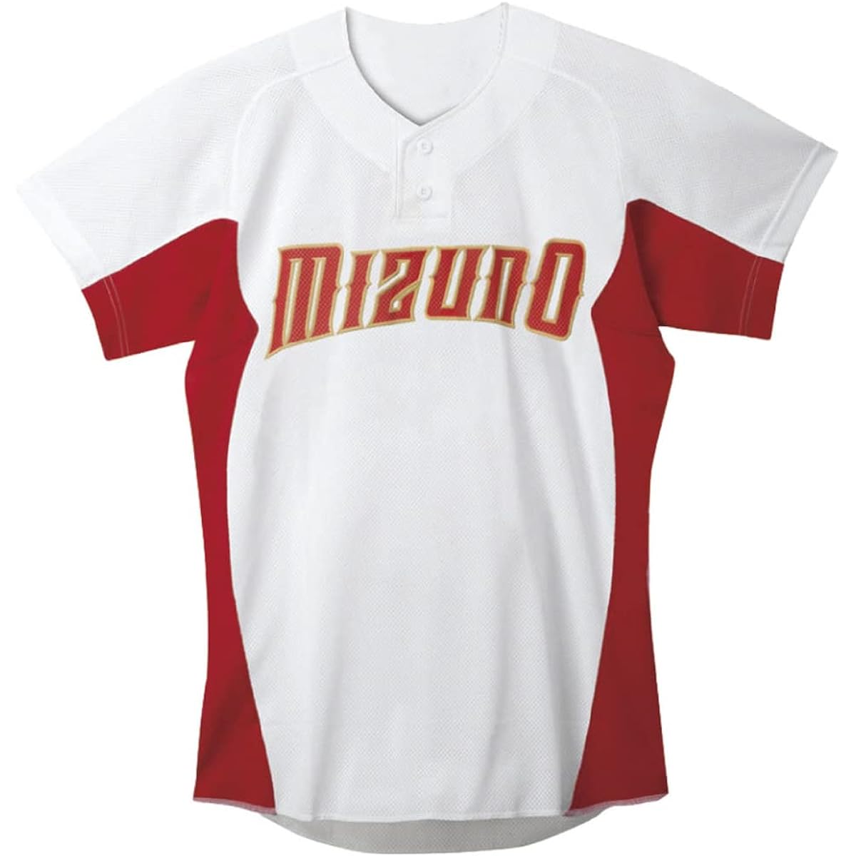 [Mizuno] Baseball Apparel Practice Shirt/Semi-Half Button Type