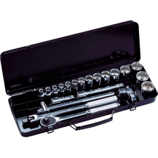 Super Tool Socket Wrench Set N415S Socket: 15 pieces x Drive angle: 12.7mm