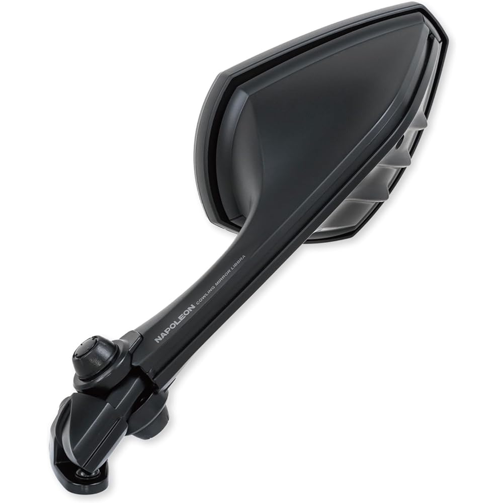 TANAX Motorcycle Mirror Napoleon Cowling Mirror Libra 3 Black Left Side Only 1 Piece NC-005L