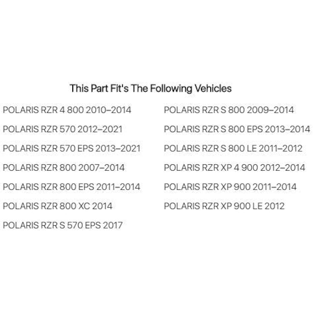 TUSK UTV Rear window Polaris RZR 800 2007-2014