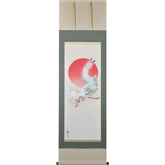Hare no Machi Gallery Hanging Scroll, Sunrise Phoenix, Ito Jakuchu, Shakugo, Width 54.5 x Height 190cm, Reproduction of a masterpiece owned by the Museum of Fine Arts, Boston