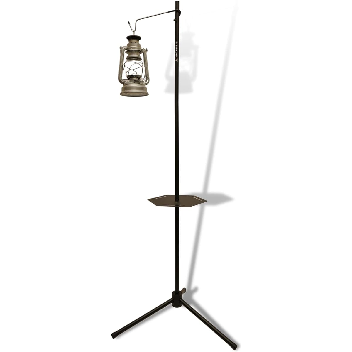 NATURE(S) Lantern Stand with Table Camping Equipment Light Stand High Strength Free Standing Special Case Included Aluminum Designer AKARI