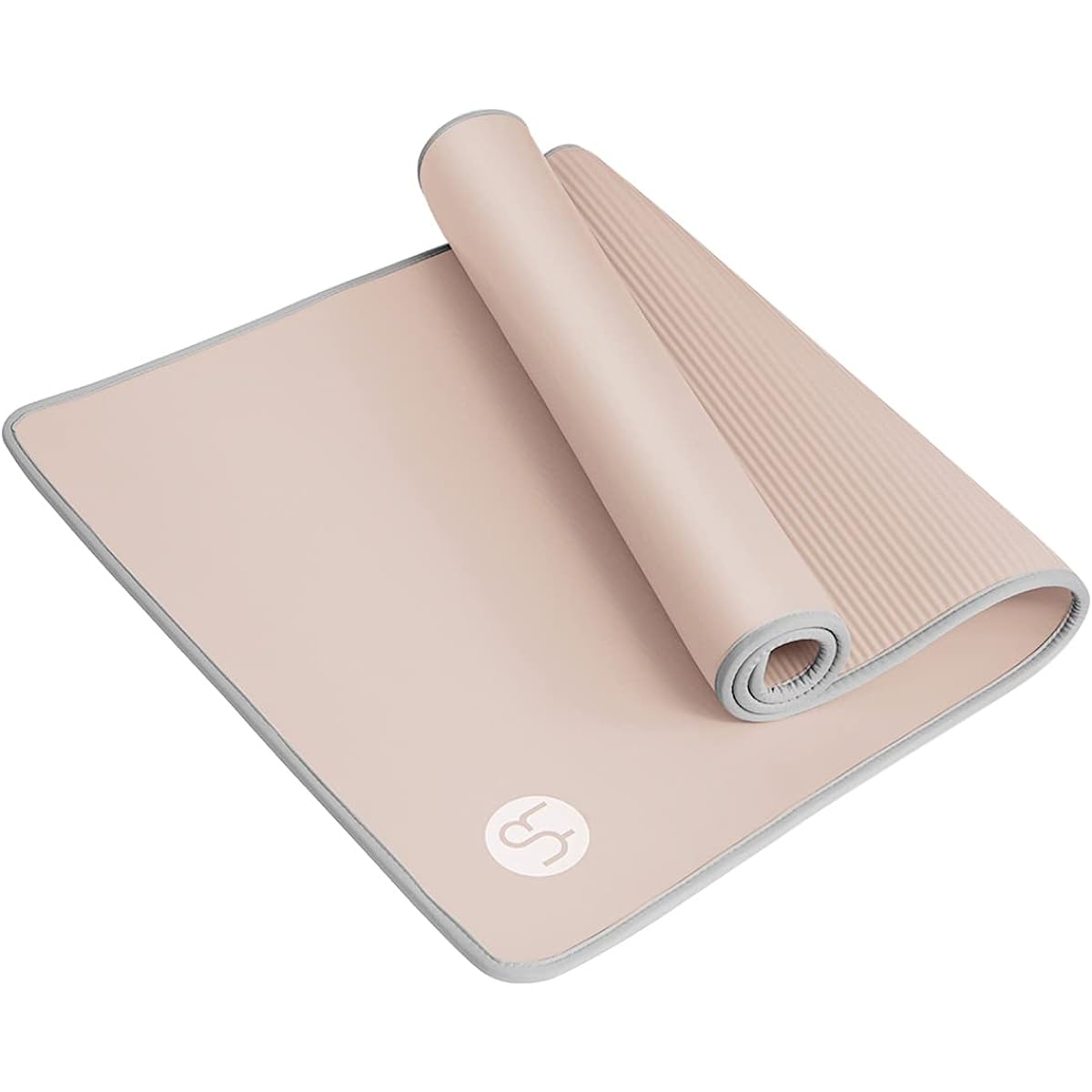 YUREN Yoga Mat Wide 87cm x 178cm Thick 10mm Stretch Mat Training Mat Soundproof Anti-Slip Refreshing Stylish Storage Case with Tie Strap