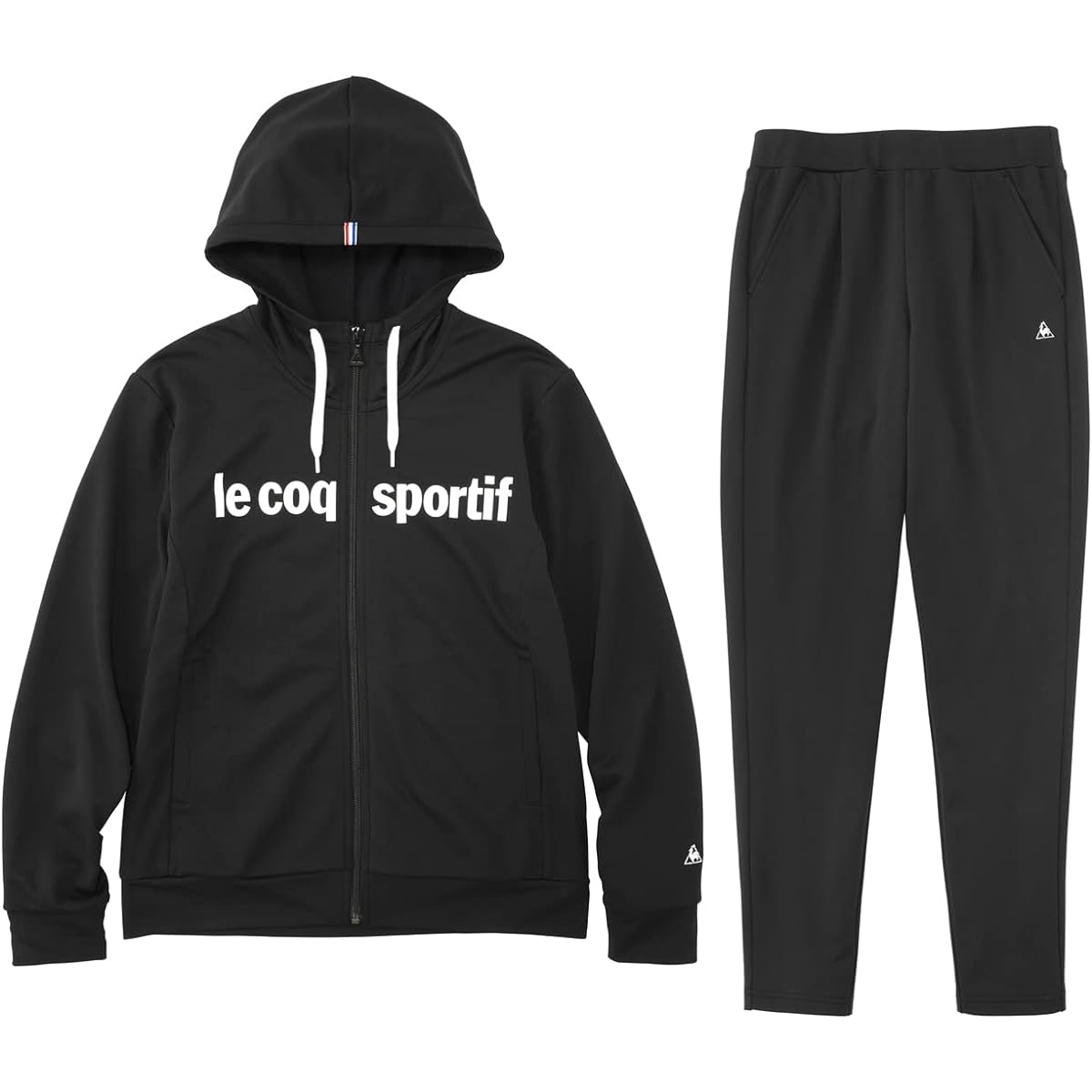 [Le Coq Sportif] Women's Hooded Warm-up Jersey Jacket/Pants Top and Bottom Set QMWRJF01/QMWRJG01