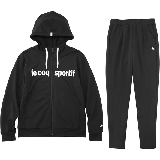 [Le Coq Sportif] Women's Hooded Warm-up Jersey Jacket/Pants Top and Bottom Set QMWRJF01/QMWRJG01