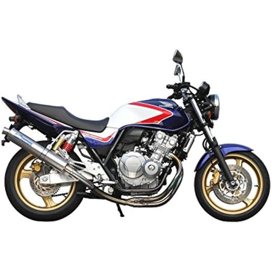 TSR (TSR) Full Exhaust Muffler E43 Exhaust Pipe: Polished Titanium Silencer: Titanium Silencer Body Dimensions: φ100 x L: 480mm CB400SF Revo[NC42](08-) CB400SB Revo[NC42](08-) 1800H-N42-E43