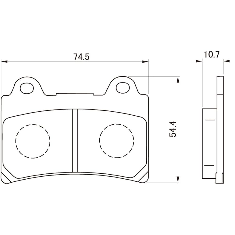 Daytona Motorcycle Brake Pad Red Pad (Semi Metal Pad) XV1600 Roadster (99-13) FJ1200 (89-93) XJR1200 (94) SRX600 (87-94) TZR250 (85-88) etc. 79810 Serial No.: 26