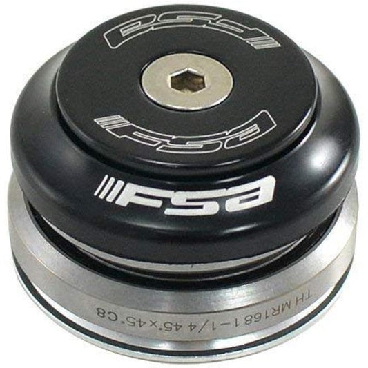 FSA Orbit C-33 Integrated Headset Fit 1-1/8Inches to 1-1/4Inches Tapered, Black, NO.44E, XTE1591