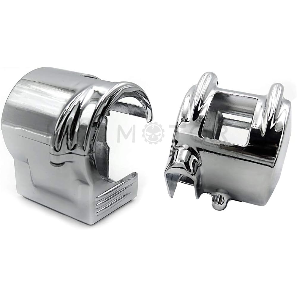 HTT Chrome Switch Housing Cover for 2002-2007 VTX 1800 Models (C/R/S/F/N) with Hydraulic Clutch