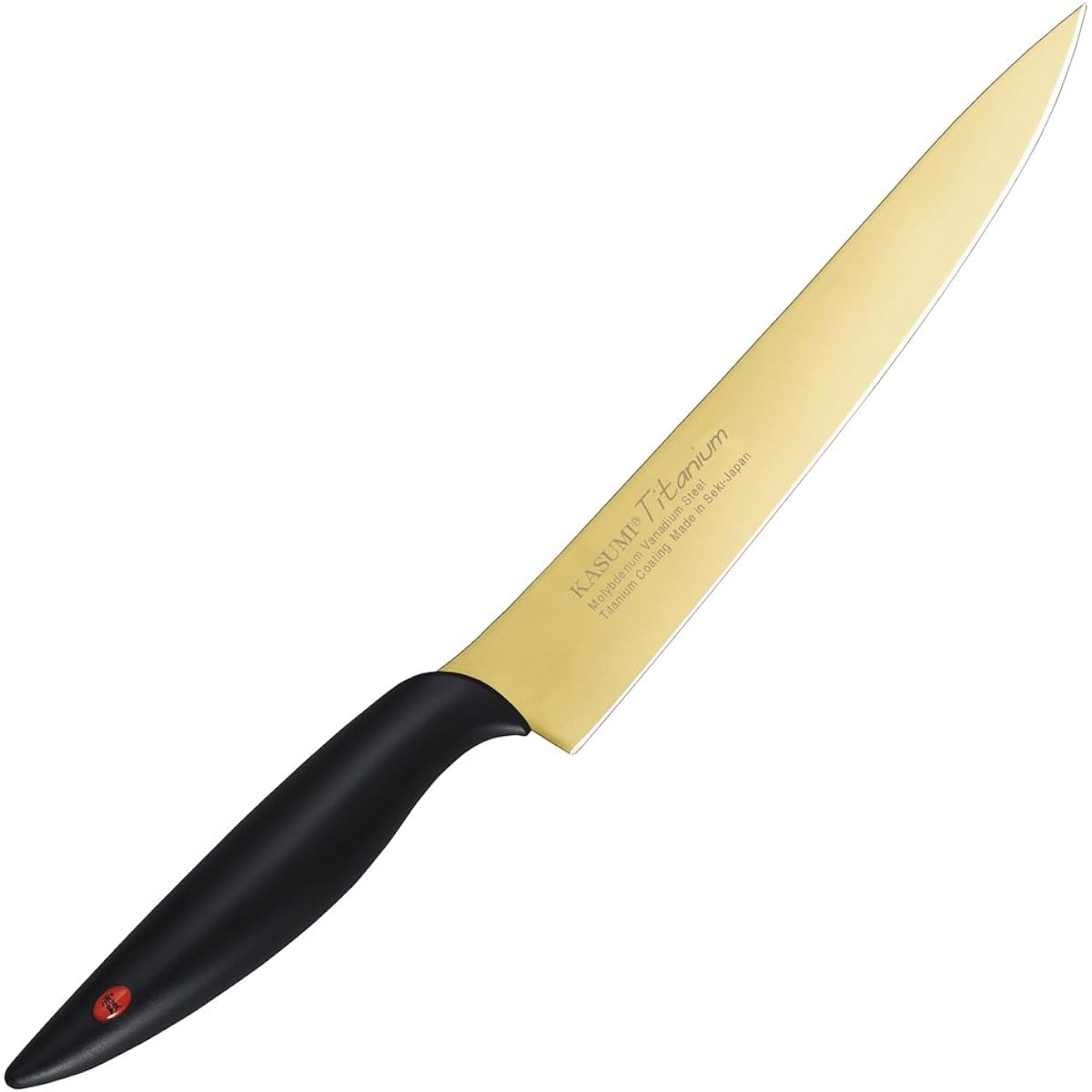 SUMIKAMA Kasumi Knife Titanium Coating Carving Made in Japan 20cm Meat Cutting Specialized Roast Beef Rust Resistant Sharpness Color Gold Made in Seki City KASUMI 20020/G