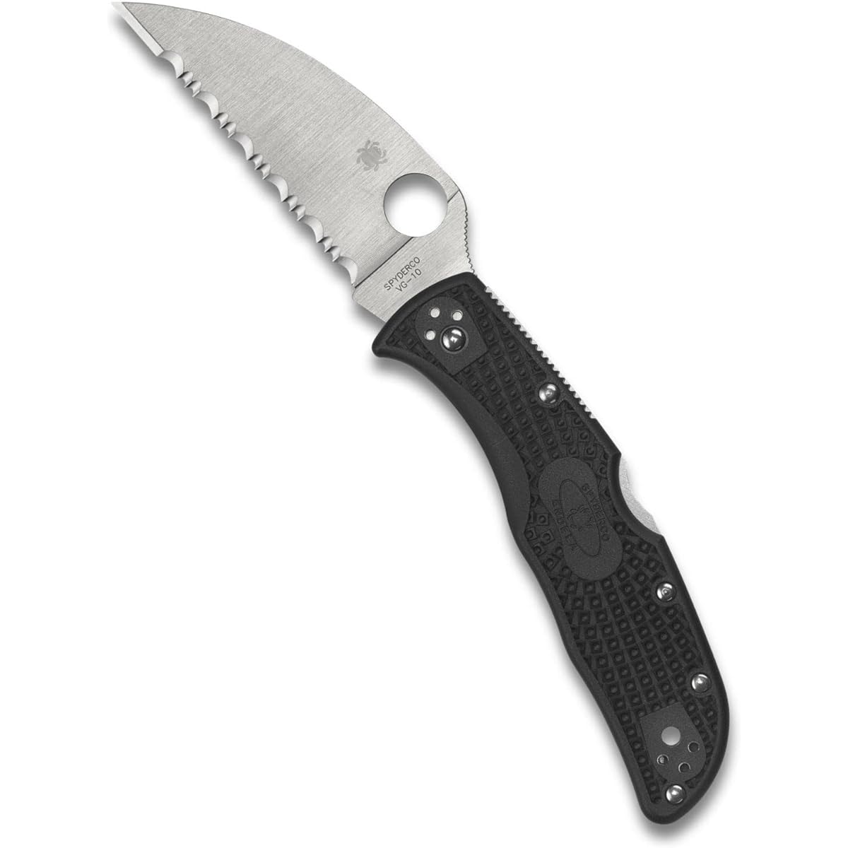 Spyderco Endera Wharncliffe Black Wave Blade C243FSWCBK