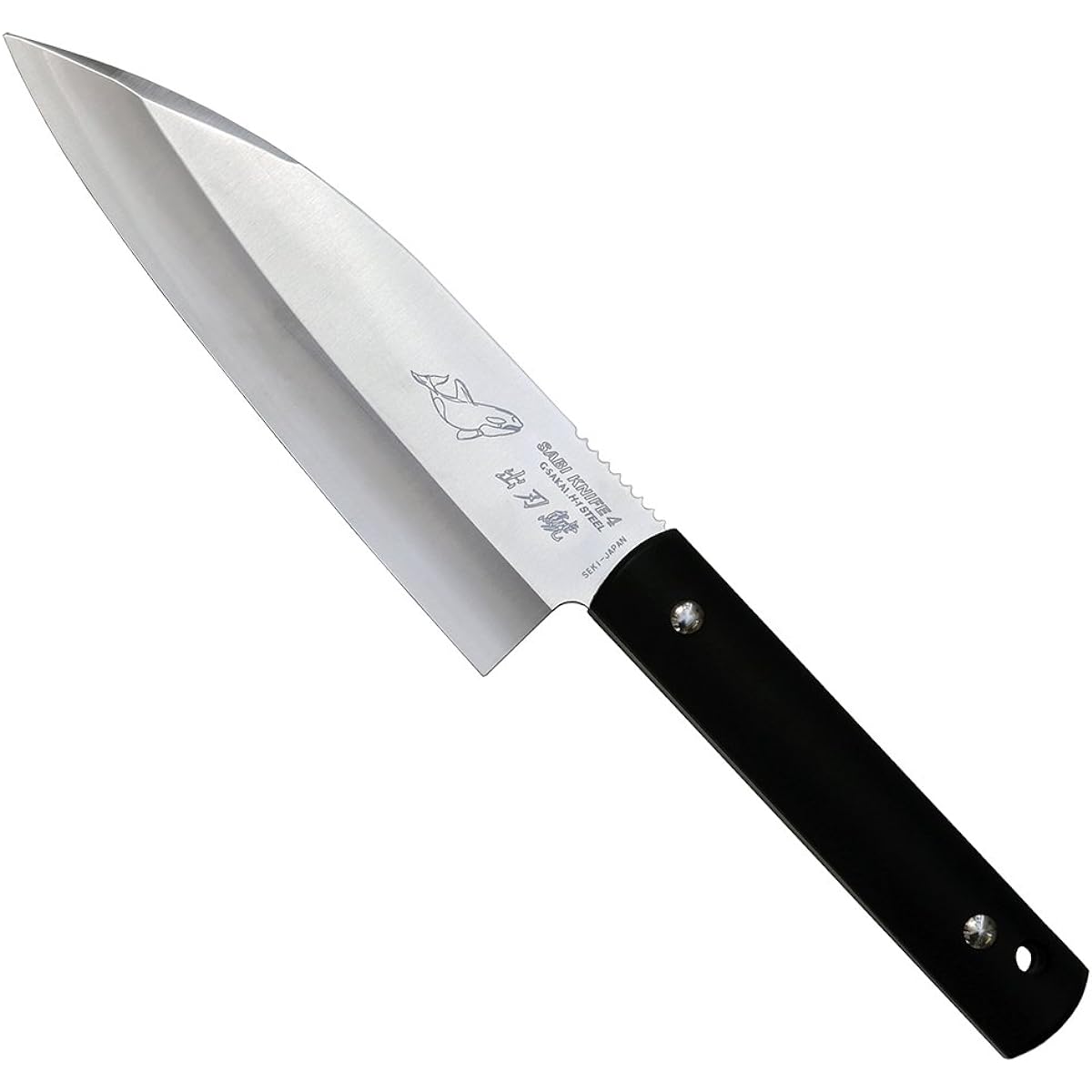 G. Sakai SABI KNIFE 4 Deba Orca Single Blade Black 11470