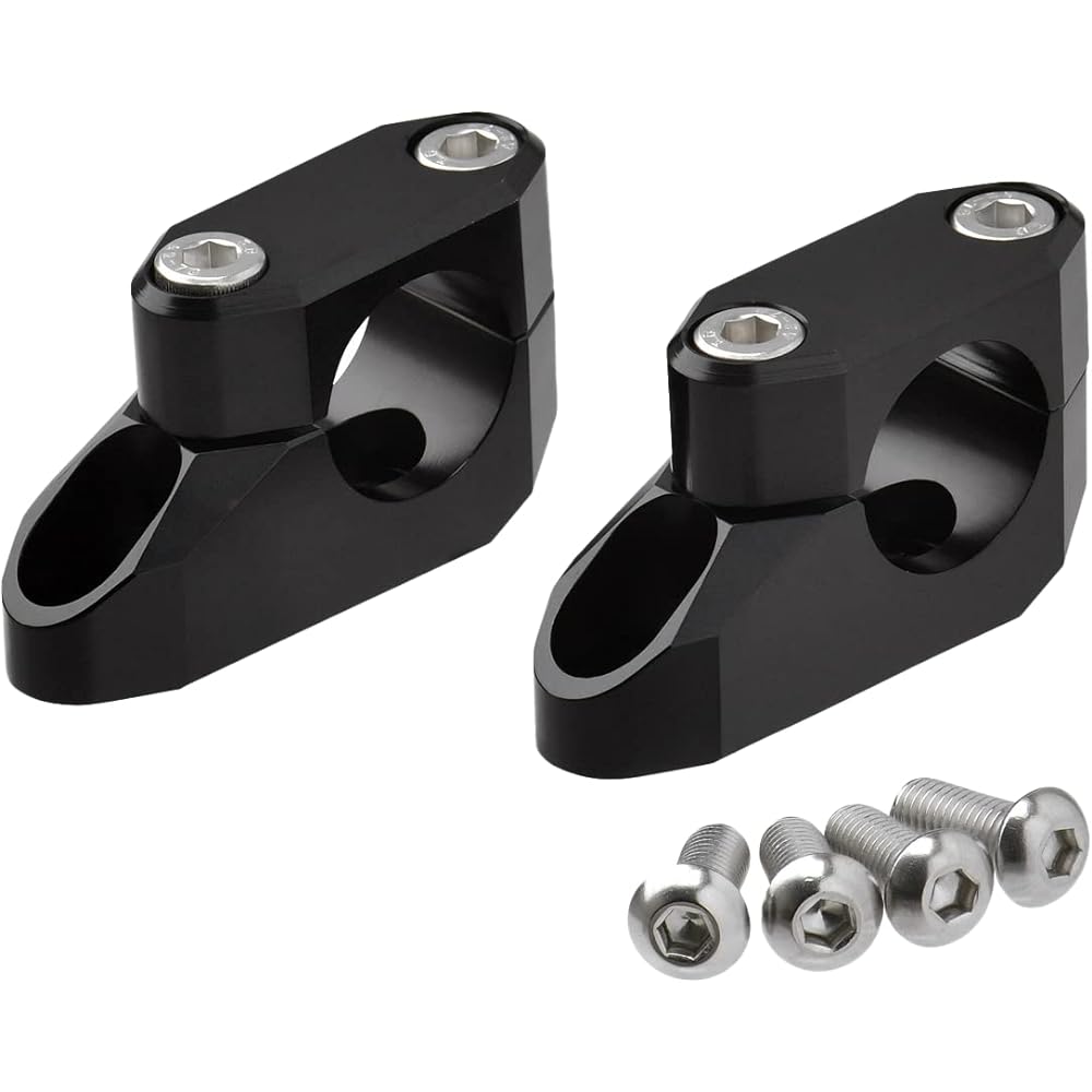 ZETA Bar Rise Kit for Large Diameter Bar (28.6mm) 20mm Offset 26mm Up Black ZE53-06261