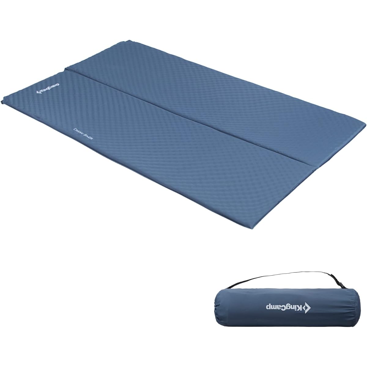Kingcamp Air Mat, Double Automatic Inflator Mat, Tent Mat, Foldable, Waterproof, Moisture Proof, Lightweight, Durable, Camping Mat, Car Sleeping Mat, Compact, For Napping, Sleeping In A Tent, Camping, Disaster Prevention