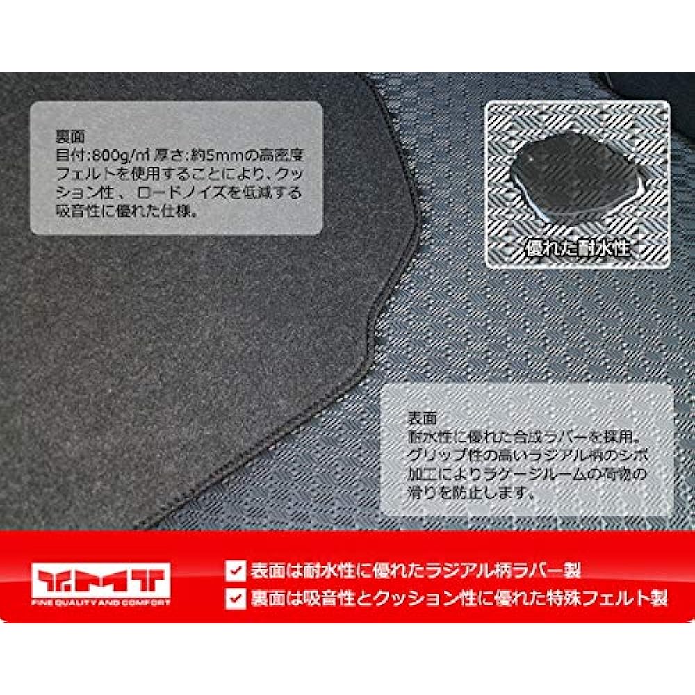 YMT 90 series new Noah Voxy rubber luggage mat (cargo mat)