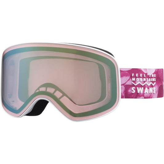 SWANS Ski Snowboard Goggles Anti-Fog Mirror Lens Glasses Can Be Used 190-MDH