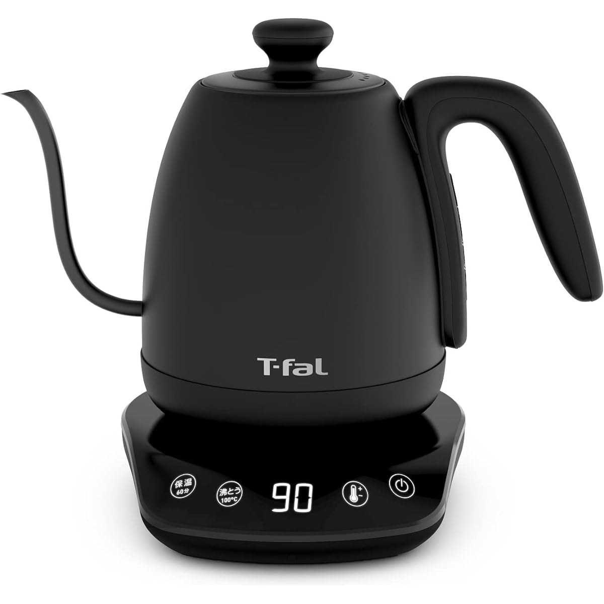 Tefal (T-fal) [Online Only] Tefal Electric Kettle 1.0L Drip Coffee Temperature Adjustment "Cafe Control" Heat Retention Black KO9238JPA