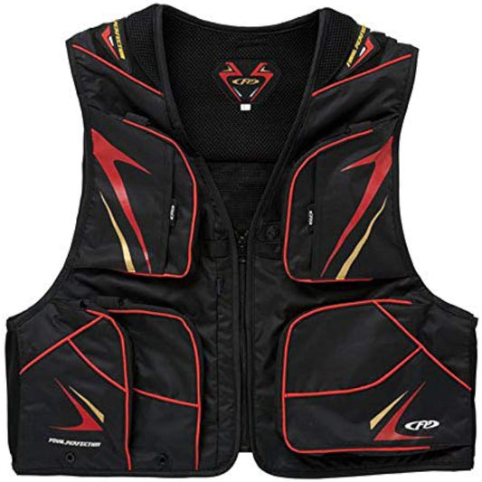 X'SELL Ayu Vest Black x Red FP-5180 LL