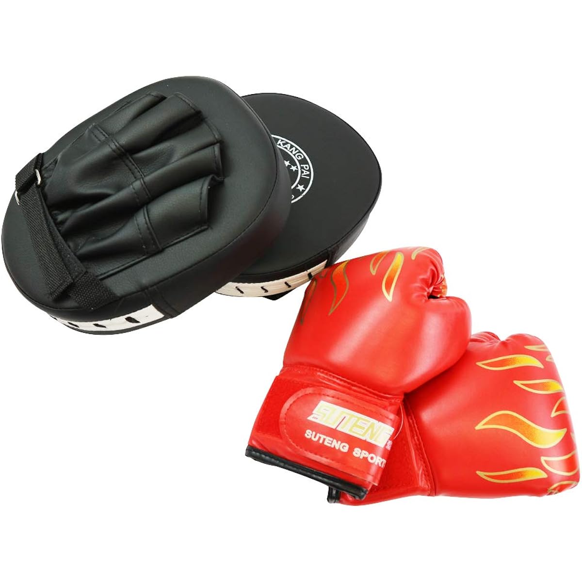 dinos Parent and child boxing gloves (for children) + mitts (for adults) set, sturdy