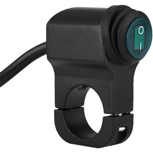 Handlebar Switch 12V Universal 22mm Handlebar Motorcycle Headlight Fog Spotlight On/Off Switch Waterproof Motorcycle Switch