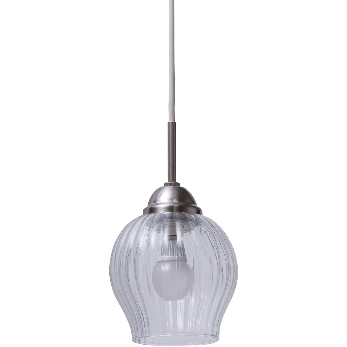 Iris Ohyama LED Pendant Light LED Bulb Set Plooi Glass PL5L-E17PL