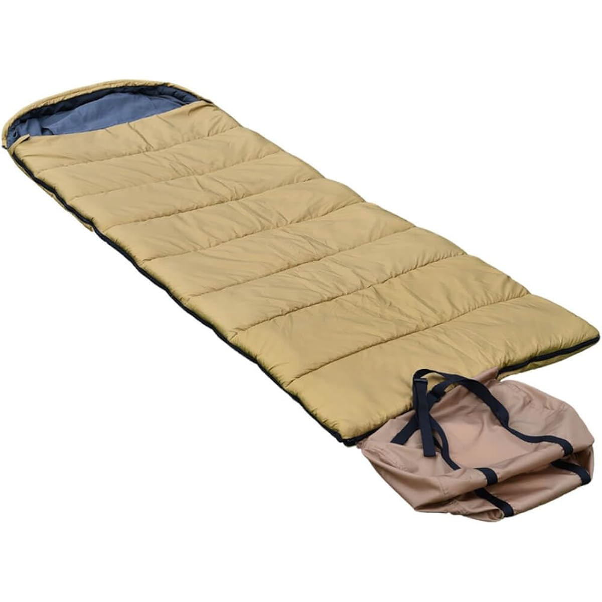 WAQ DD SLEEPINGBAG Sleeping Bag, Solo, Camping, Outdoor, Double Door Type, 3 Seasons, Spring, Summer, Autumn, Comfortable Operating Temperature: 0°C, Washable, Storage Bag Included