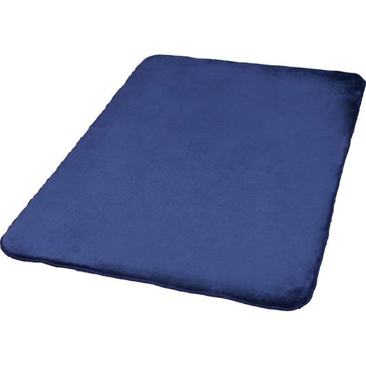 Iris Plaza Washable Memory Foam Rug, Mite-proof, Soundproof, Flannel, 200 x 300cm, Comfortable and Fluffy, Non-Slip, Navy