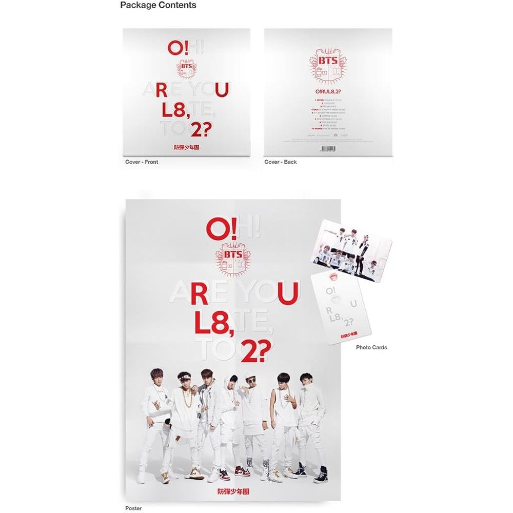 BTS 1st Mini Album [O!RUL8,2?] CD Booklet + PhotoCards + Poster K-POP Sealed
